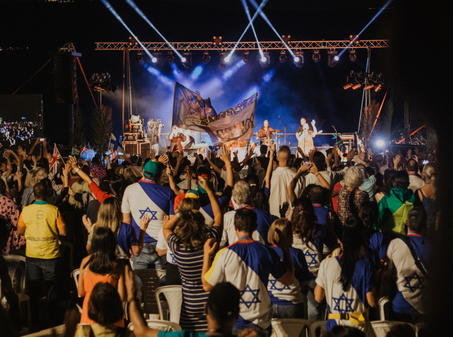 The first night of the ICEJ annual Feast of Tabernacles celebration (Photo courtesy)