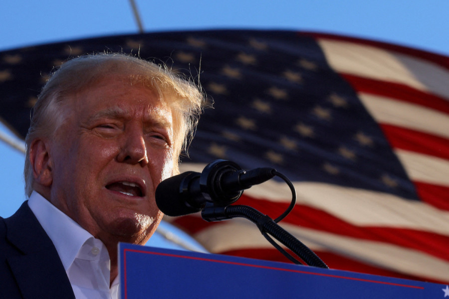 Former U.S. President Donald Trump speaks during a rally ahead of the midterm elections, in Mesa, Arizona, U.S., Oct. 9, 2022. (Photo: REUTERS/Brian Snyder/File Photo)