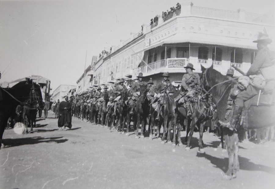 Australian Lighthorse Brigade in Jerusalem during the First World War (Photo: National Library of Israel/Public Domain)
