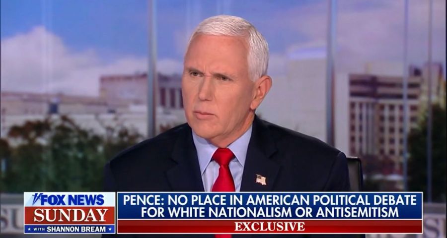 Former U.S. Vice President Mike Pence on Fox News Sunday (Photo: Screenshot)