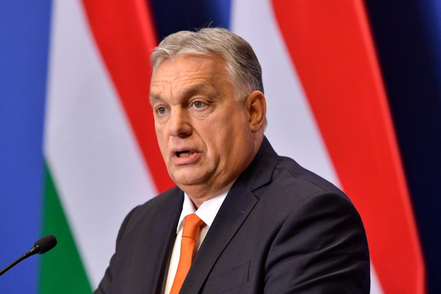 Hungarian Prime Minister Viktor Orbán speaks during a media briefing in Budapest, Hungary, Dec. 21, 2022. (Photo: REUTERS/Marton Monus)