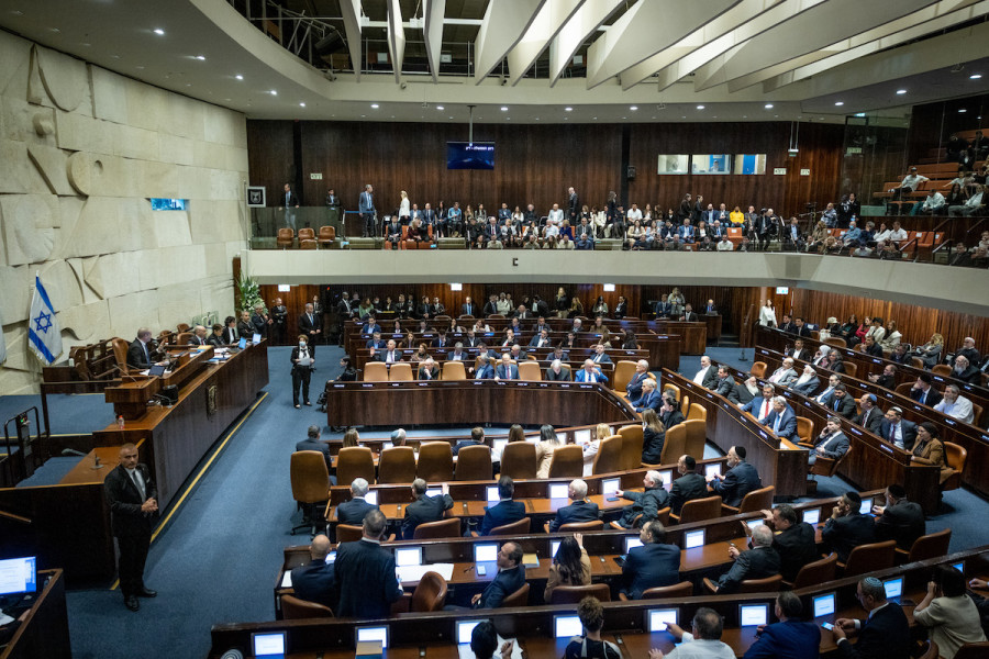 A plenum session in the Knesset – the Israeli parliament, Dec. 29, 2022. (Photo: Yonatan Sindel/Flash90)