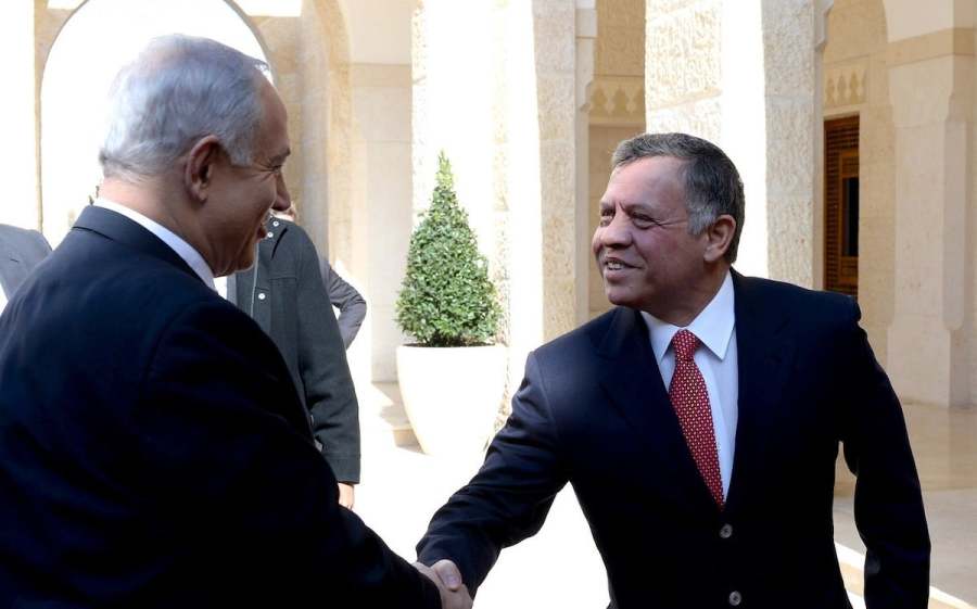 Israeli Prime Minister Benjamin Netanyahu meets with Jordanian King Abdullah II in Amman in 2018 (Photo: Kobi Gideon/GPO)