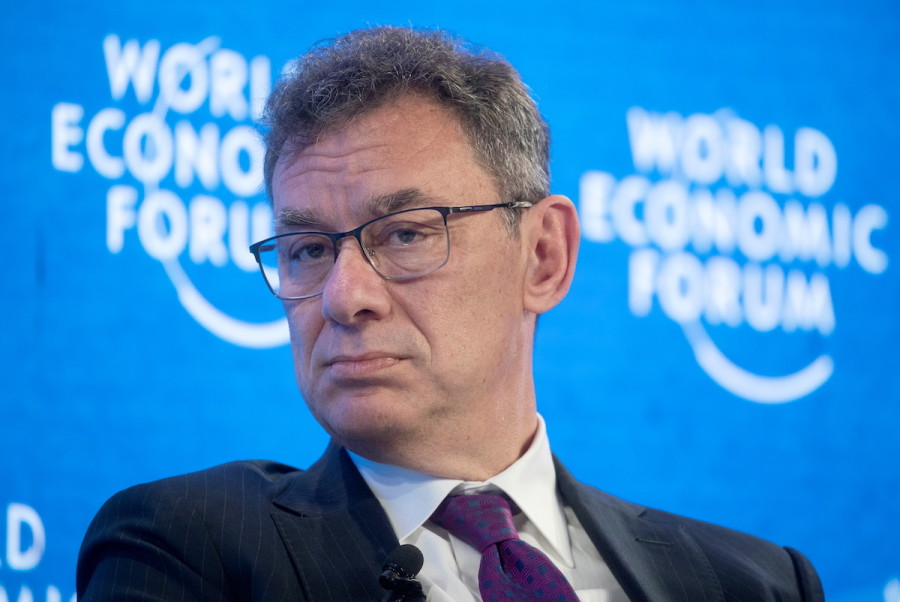 Albert Bourla, CEO of Pfizer attends a discussion at the World Economic Forum (WEF) in Davos, Switzerland, May 25, 2022. (Photo: REUTERS/Arnd Wiegmann)
