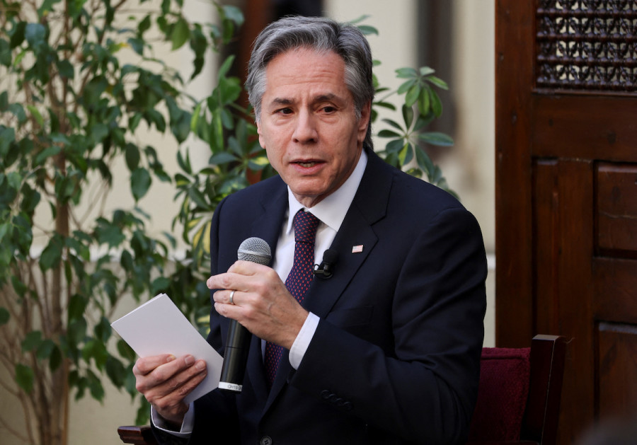 U.S. Secretary of State Antony Blinken visits the American University in Cairo, Egypt, Jan. 29, 2023. (Photo: REUTERS/Mohamed Abd El Ghany/Pool)
