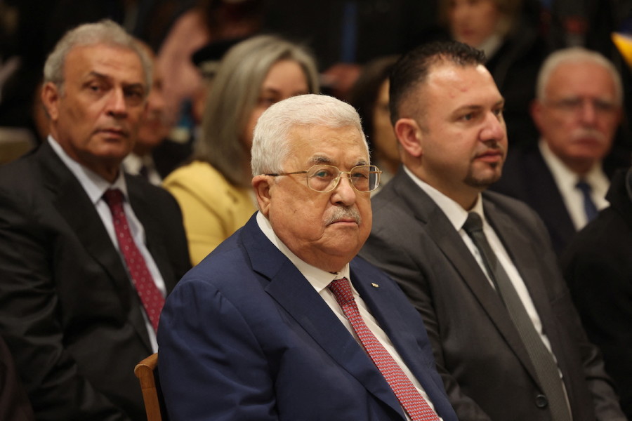 Palestinian Authority President Mahmoud Abbas attends a Christmas midnight mass in the Church of the Nativity in Bethlehem, Dec. 25, 2022. (Photo: Ahmad Gharabli/Pool via REUTERS)