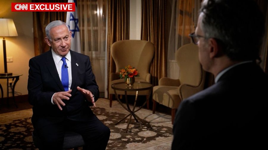 Israeli Prime Minister Benjamin Netanyahu in an interview with CNN aired Jan. 31, 2023. (Photo: Screenshot/CNN)