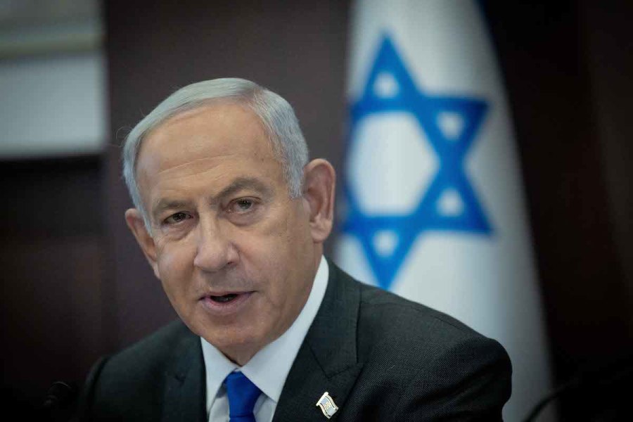 Israeli Prime Minister Benjamin Netanyahu leads a government meeting at the Prime Minister's office in Jerusalem, Jan. 29, 2023. (Photo: Yonatan Sindel/Flash90)