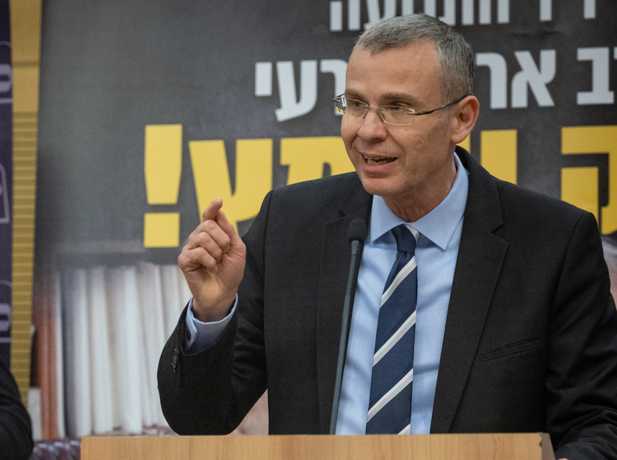 Minister of Justice Yariv Levin at the Knesset in Jerusalem, Jan. 23, 2023. (Photo: Yonatan Sindel/Flash90)