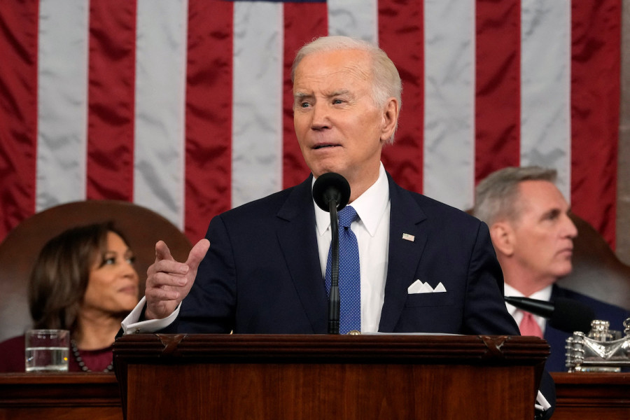 President Joe Biden delivers the State of the Union address to a joint session of Congress at the U.S. Capitol, Feb. 7, 2023. (Photo: Jacquelyn Martin/Pool via REUTERS)
