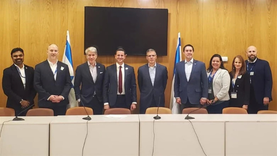 MK Ohad Tal (center) meets with US Republican leaders at the Knesset (Photo courtesy)