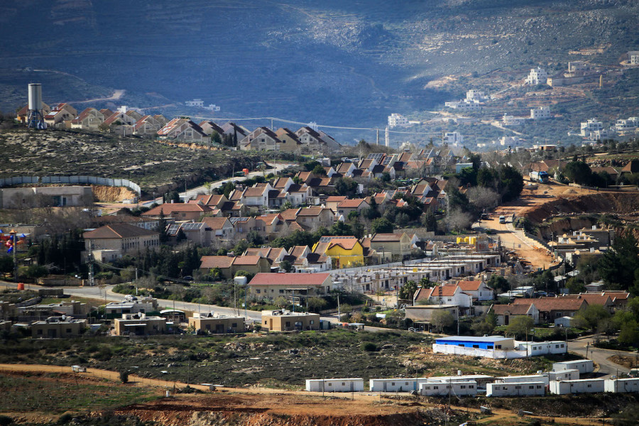 View of the Israeli outpost of Shvut Rachel Samaria, Jan. 30, 2023. (Photo: Nasser Ishtayeh/Flash90)