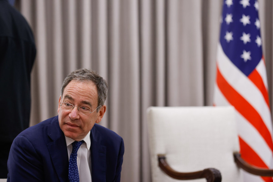 US Ambassador to Israel Tom Nides at the Israeli President's residence in Jerusalem, Jan. 30, 2023. (Photo: Olivier Fitoussi/Flash90)