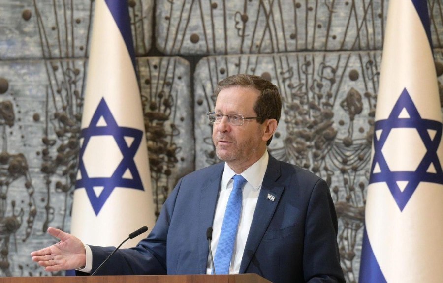 Israeli President Isaac Herzog speaks at a Bible lesson as part of the 929 initiative at the President's Residence in Jerusalem, Feb. 19, 2023. (Photo: Amos Ben Gershom/GPO)