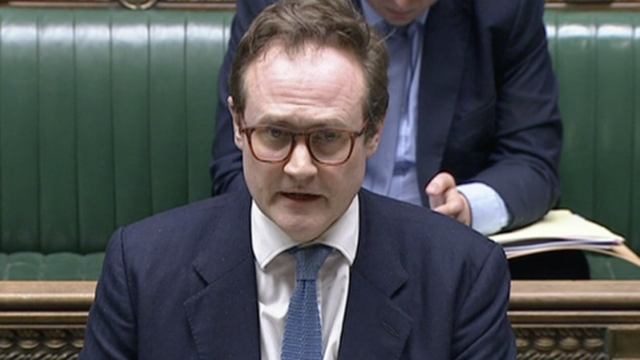 British Security Minister Tom Tugendhat warns of an Iranian regime threat to British Jews (Photo: Screenshot/BBC Parliament)