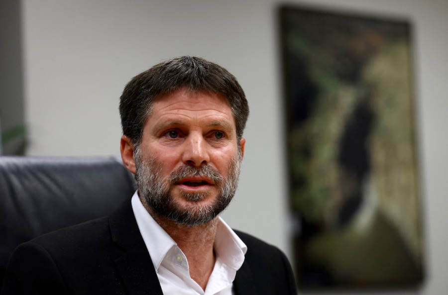 Israeli Finance Minister Bezalel Smotrich speaks at a news conference after announcing that he will sign an order to seize Palestinian Authority funds and transfer them to the families of victims of Palestinian attacks, at Israel's Finance Ministry in Jerusalem, Jan. 8, 2023. (Photo: REUTERS/Ronen Zvulun)