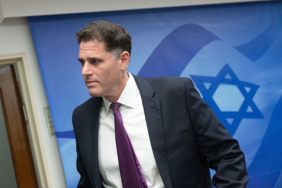 Minister of Strategic Affairs Ron Dermer arrives to a government conference at the Prime Minister's office in Jerusalem, Jan. 29, 2023. (Photo: Yonatan Sindel/Flash90)