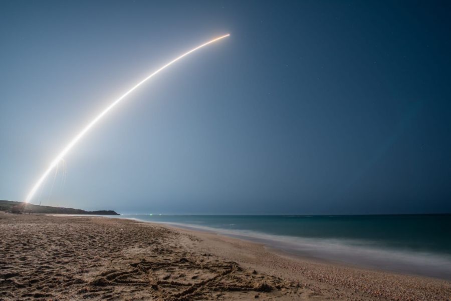 Launch of the “Ofek 13” satellite (Photo: Israel Ministry of Defense Spokesperson's Office)