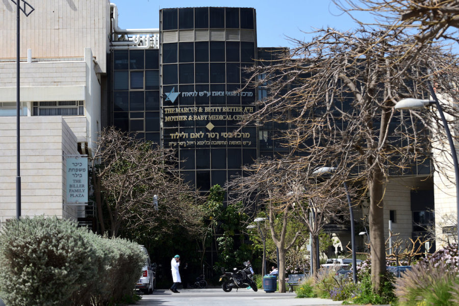 Laniado Hospital in Netanya, March 26,2020. (Photo: Gili Yaari/Flash90)