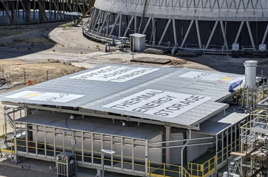 Brenmiller Energy heat storage plant in southern Israeli city of Dimona. (Photo: Brenmiller Energy)