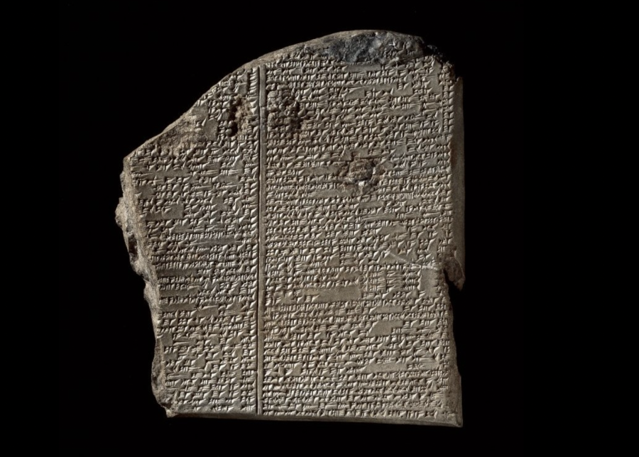 The Deluge tablet of the Gilgamesh epic in Akkadian. (Photo: Public Domain)
