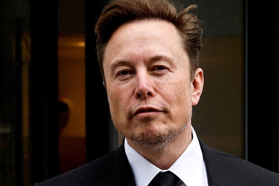 Elon Musk departs the Tesla office in Washington, DC, Jan. 27, 2023. (Photo: REUTERS/Jonathan Ernst)