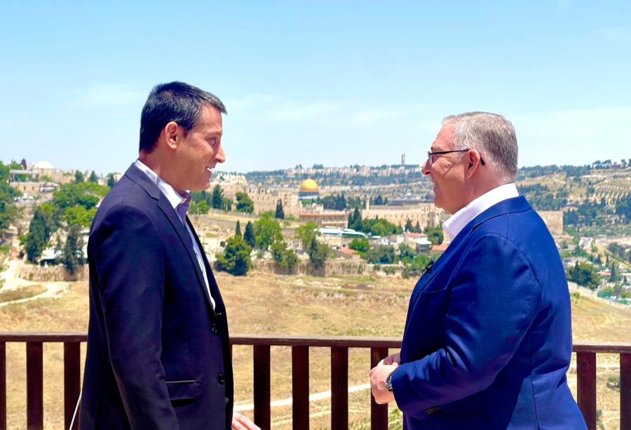 Barak Ravid with Joel C. Rosenberg (Photo: TBN)