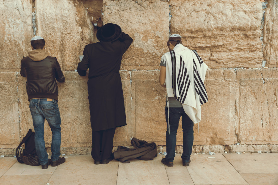 Jewish men praying at the Western Wall in Jerusalem's Old City (Photo: Shutterstock)