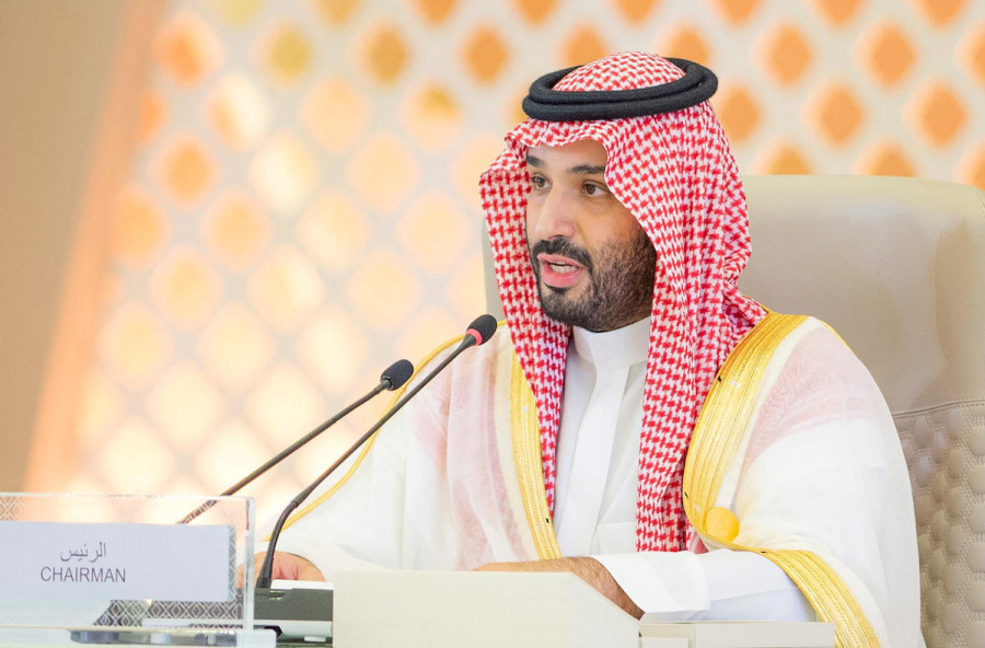 Saudi Arabia's Crown Prince Mohammed bin Salman attends the Arab League summit, in Jeddah, Saudi Arabia, May 19, 2023. (Photo: Bandar Algaloud/Courtesy of Saudi Royal Court/Handout via REUTERS)