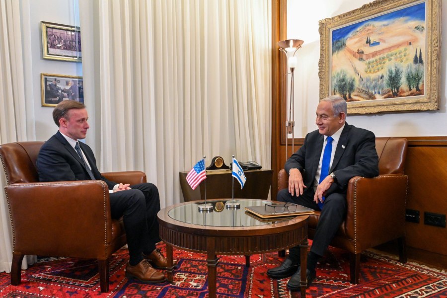 Israeli Prime Minister Netanyahu meets with U.S. National Security Advisor Jake Sullivan, Jan. 19, 2023 (Photo: Kobi Gideon/GPO)
