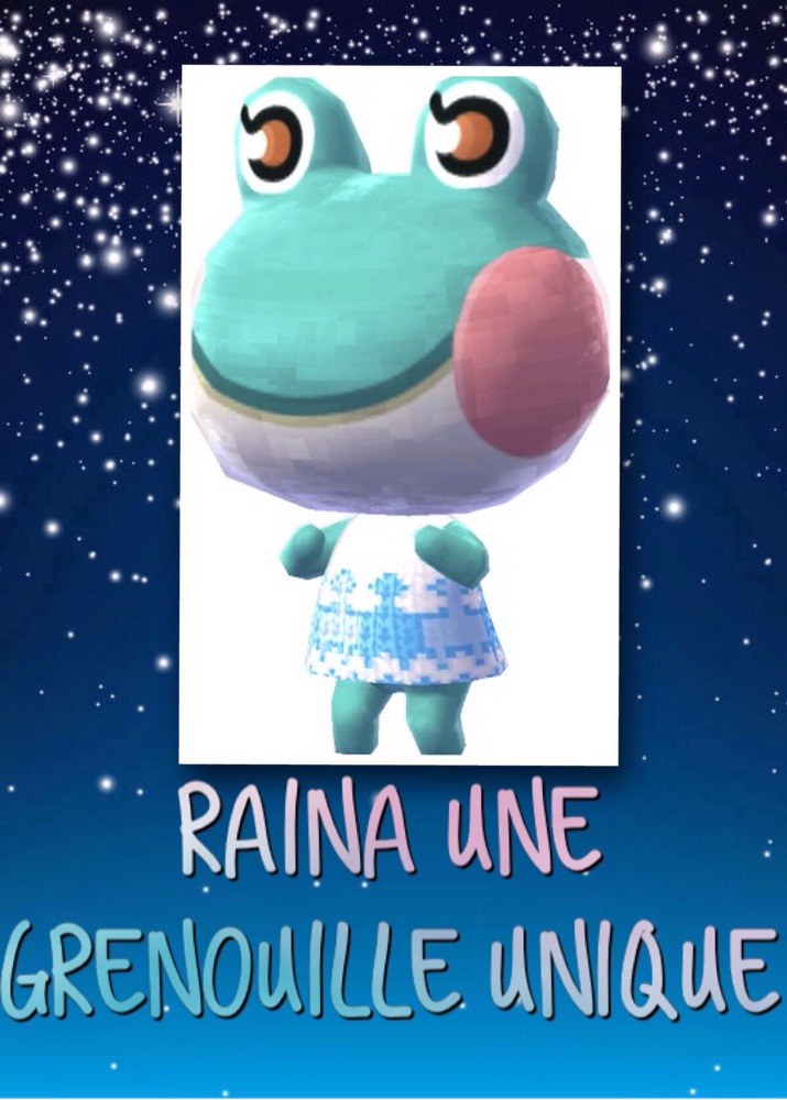 Raina une grenouille unique