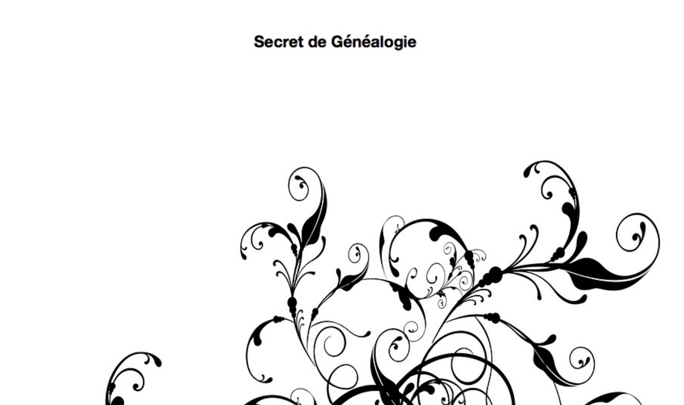 Secret de généalogie