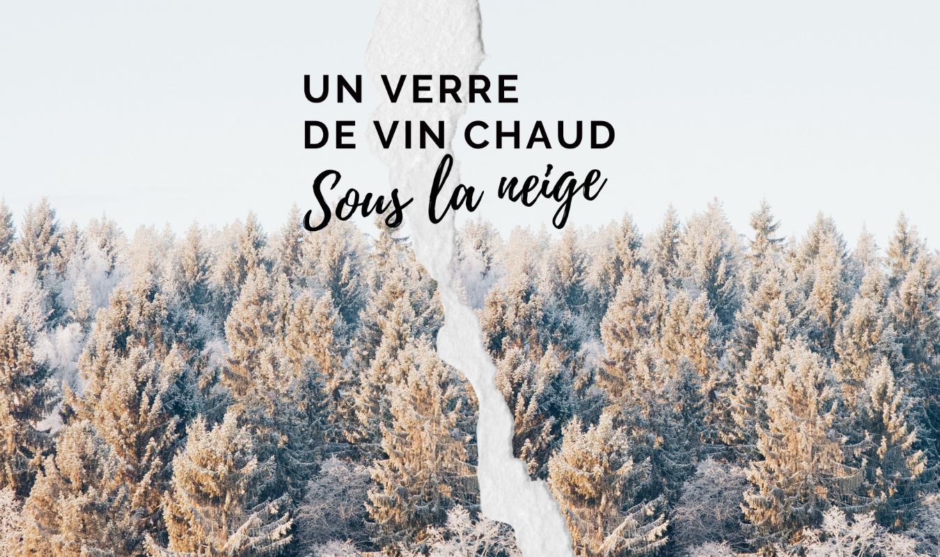 Un verre de vin chaud sous la neige
