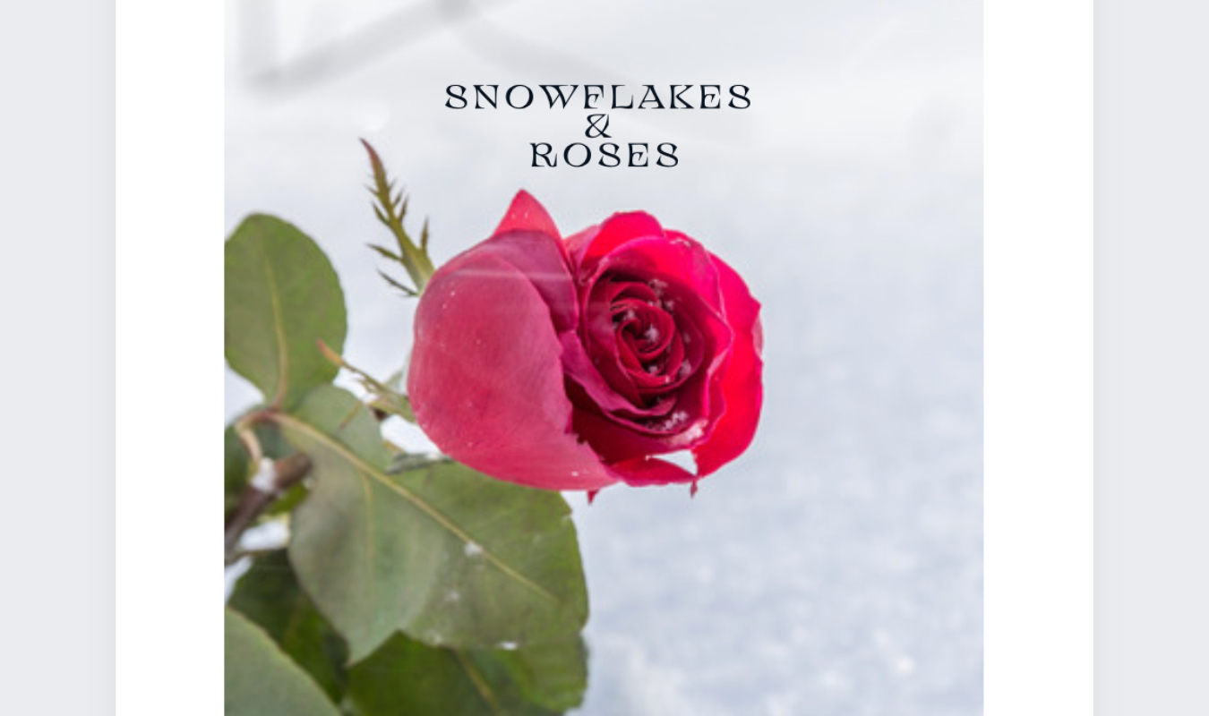 Snowflakes and roses