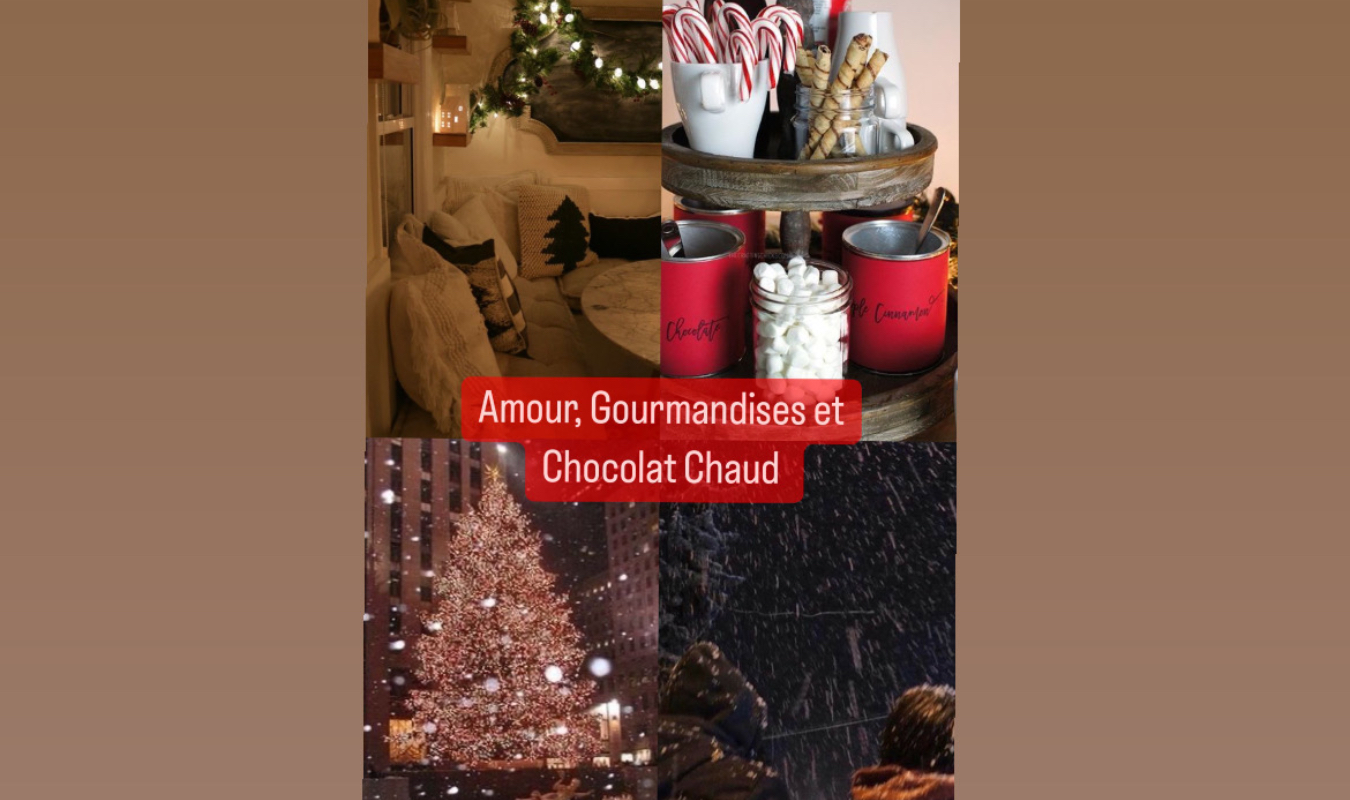Amour, gourmandises et chocolat chaud 