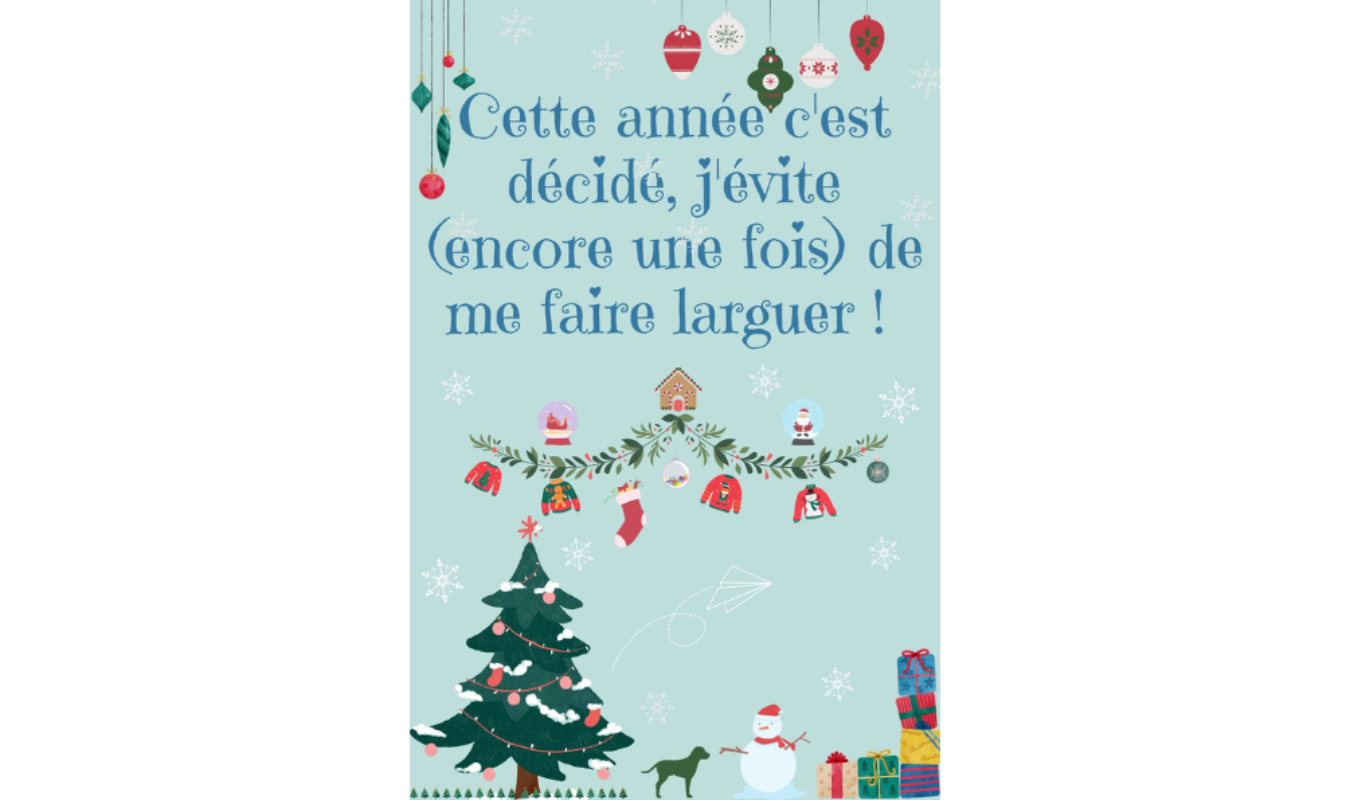 Cette année c'est décidé, j'évite de me faire larguer (encore une fois) à Noël ! 