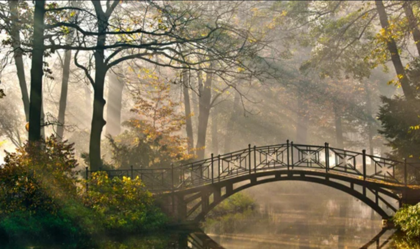 Une passerelle romantique 