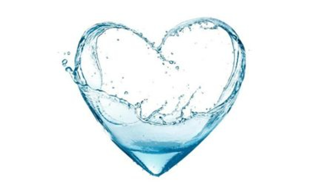 Le coeur dans l'eau
