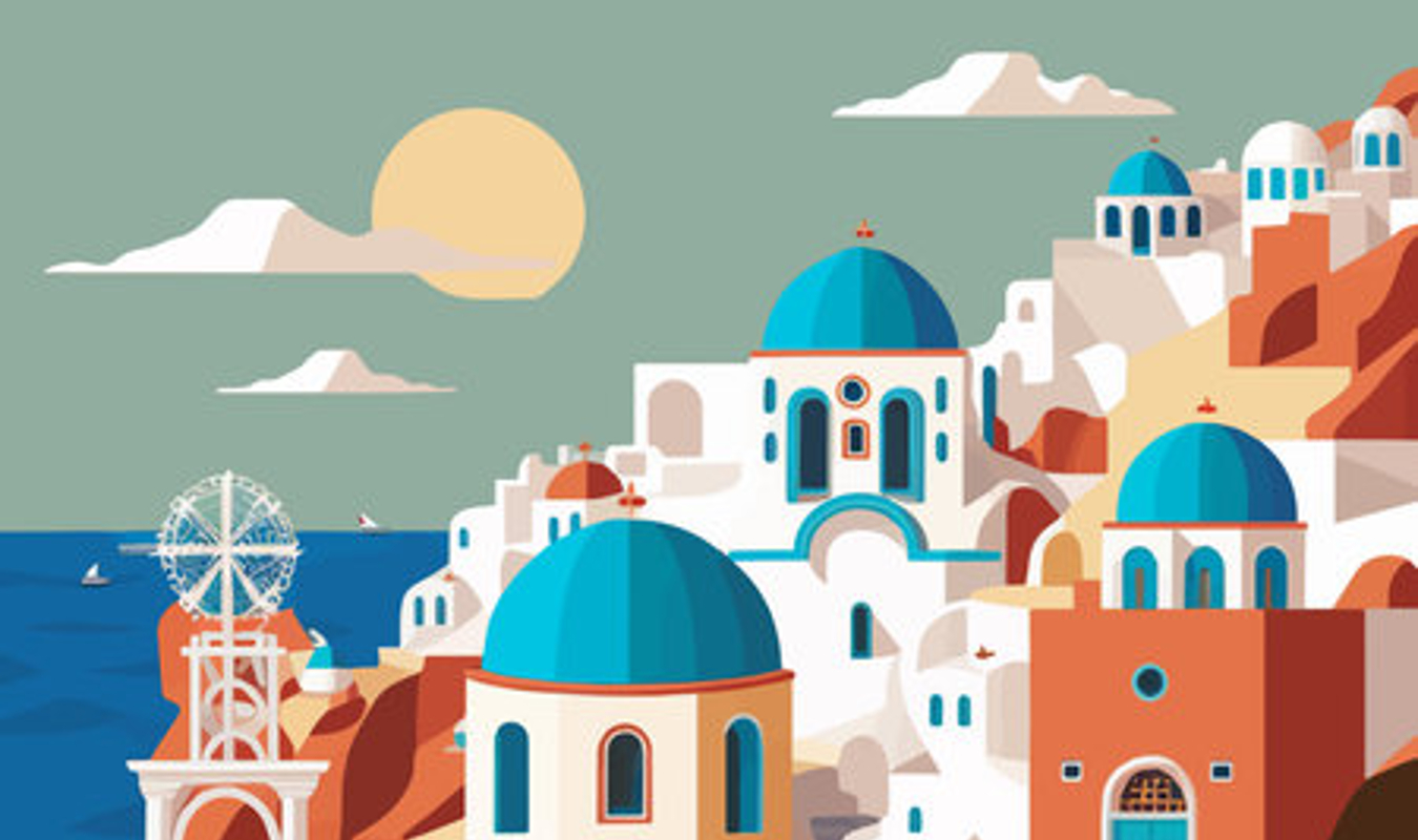 Sous le ciel de Santorin