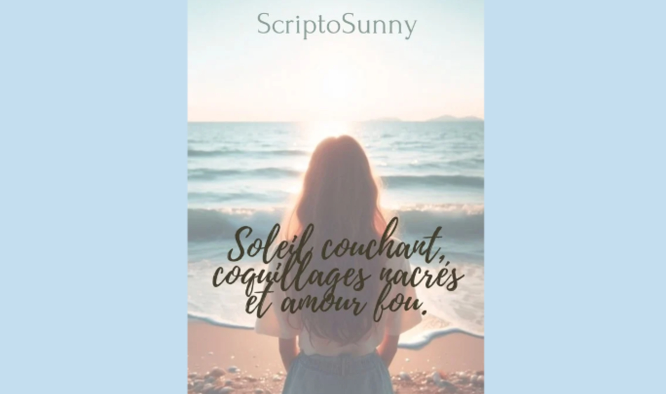 Soleil couchant, coquillages nacrés et amour fou.