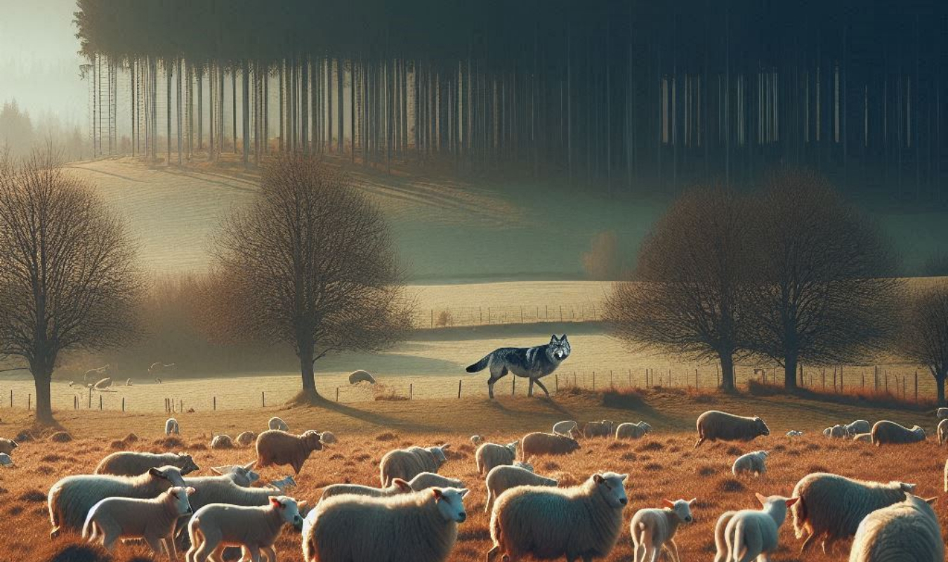 Le berger et le loup