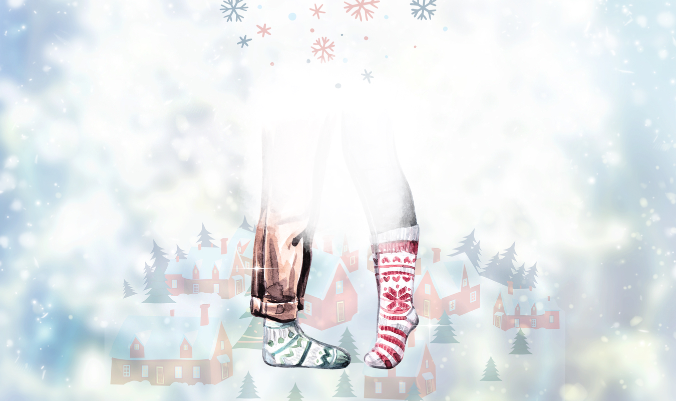 Cupidon a commandé des chaussettes pour Noël