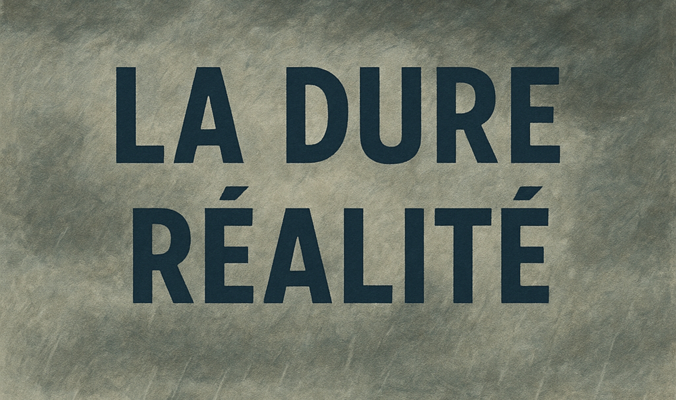 la dure réalité.