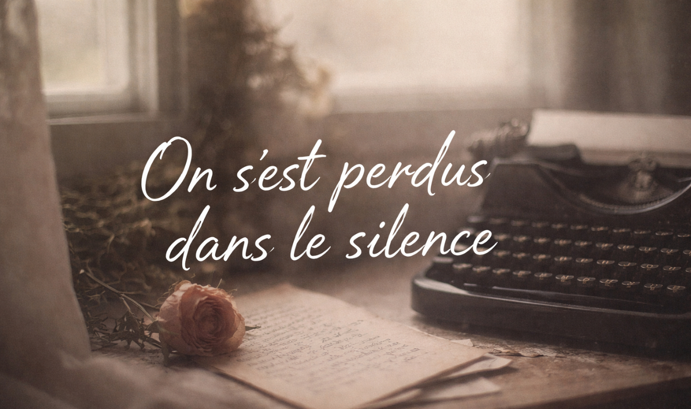 On s’est perdus dans le silence.