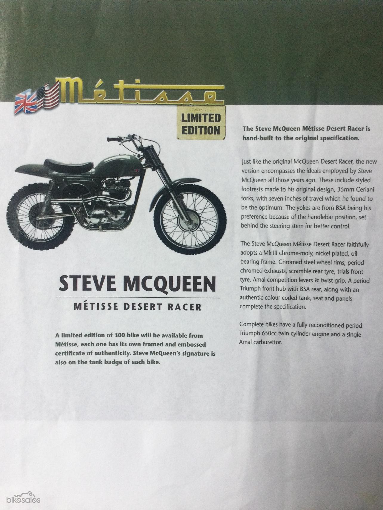 2009 Metisse Steve McQueen Desert Racer