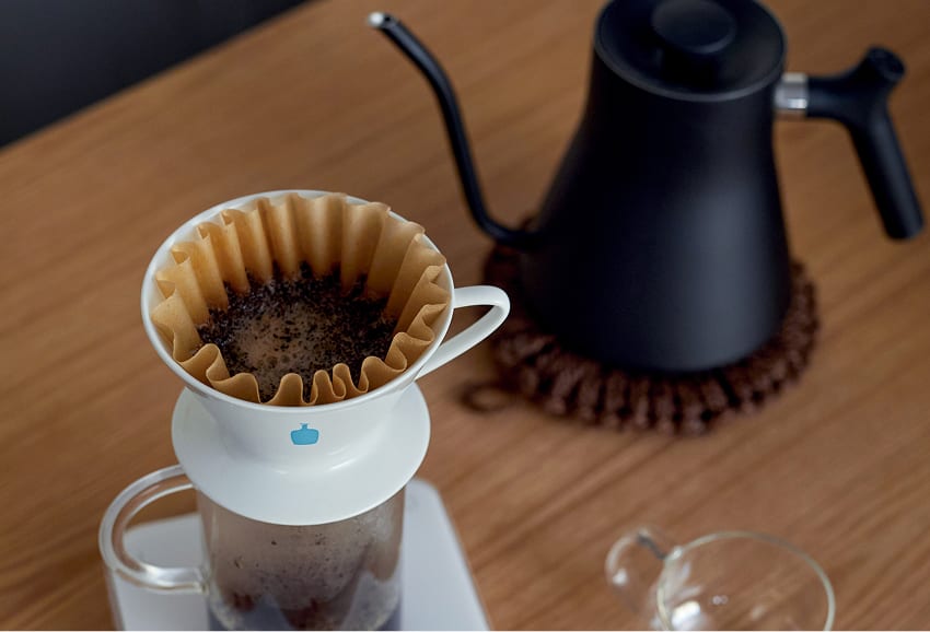 coffee brewing as pour over