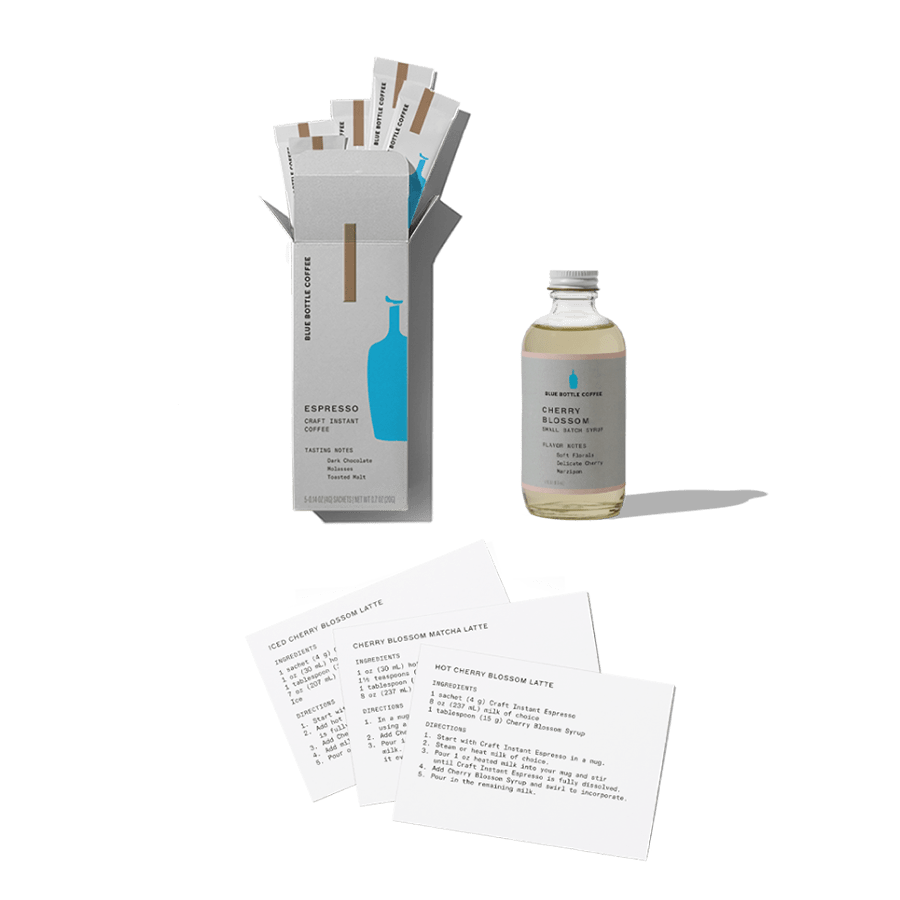 cherry blossom latte