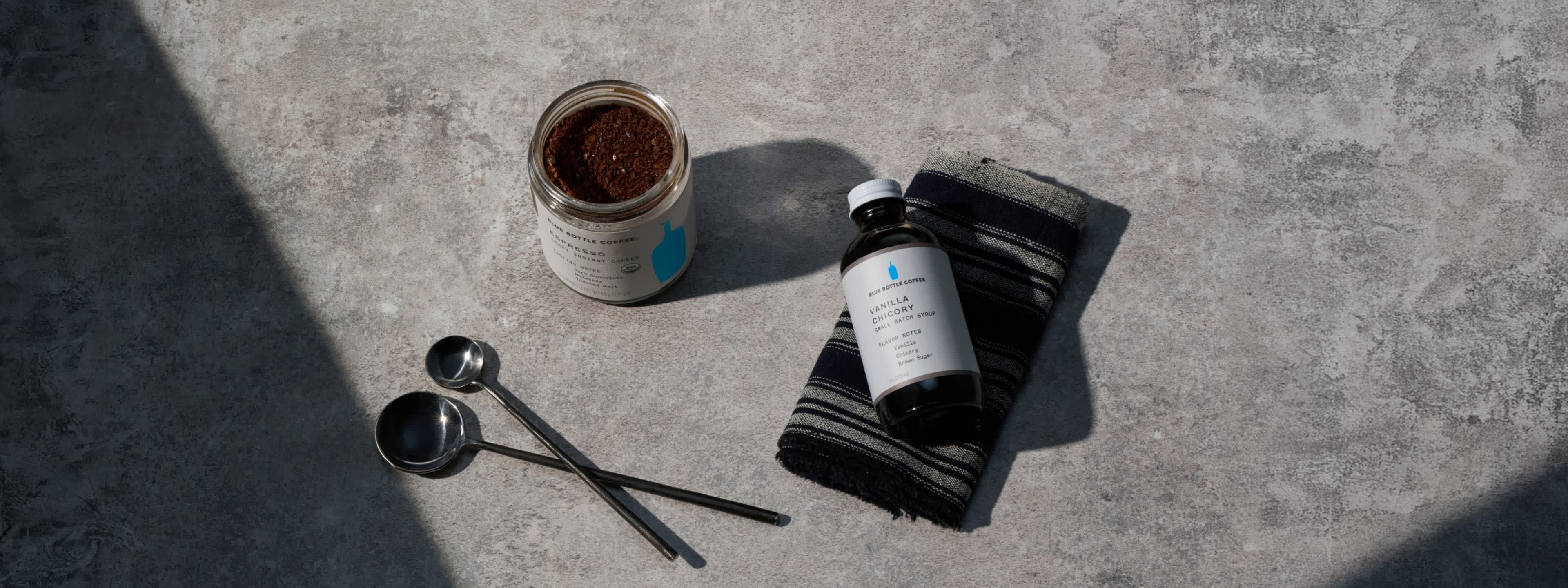 blue bottle coffee vanilla chicory syrup for lattes