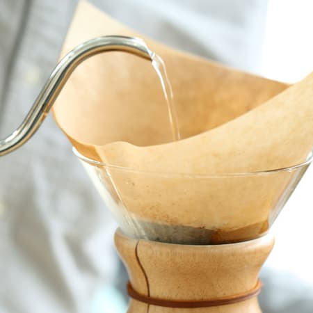 A chemex being prepared