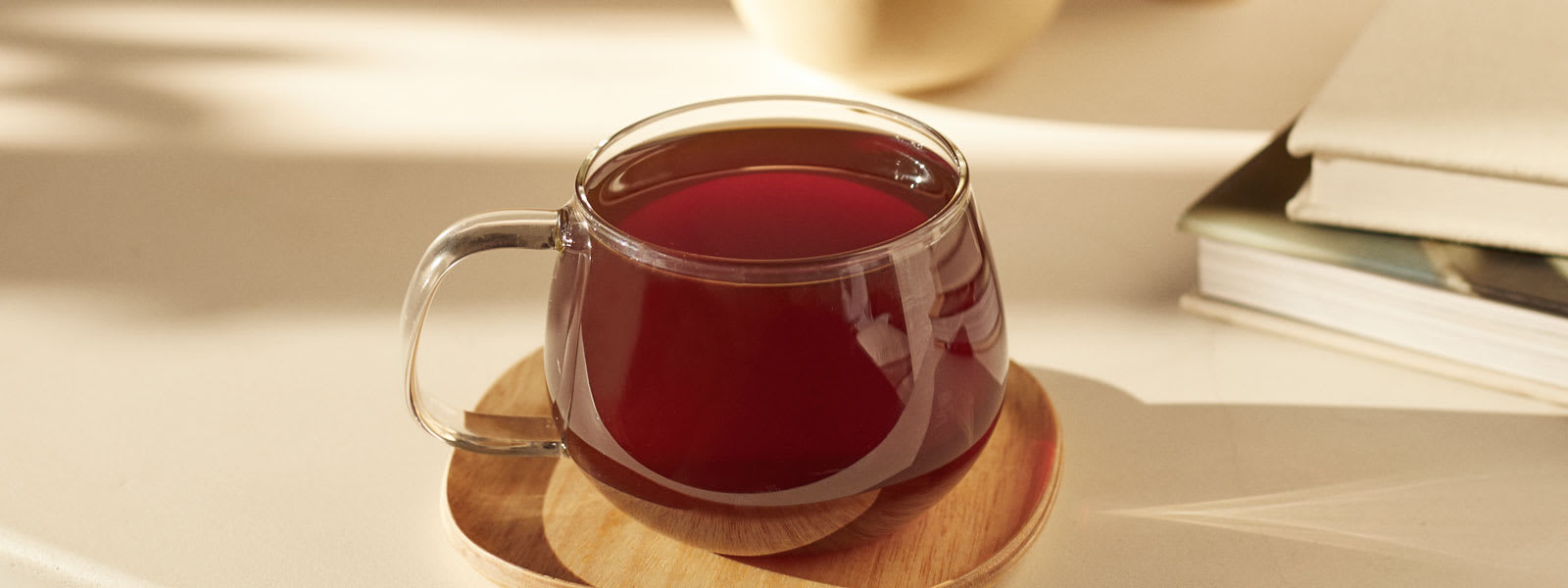 single origin coffee in glass mug